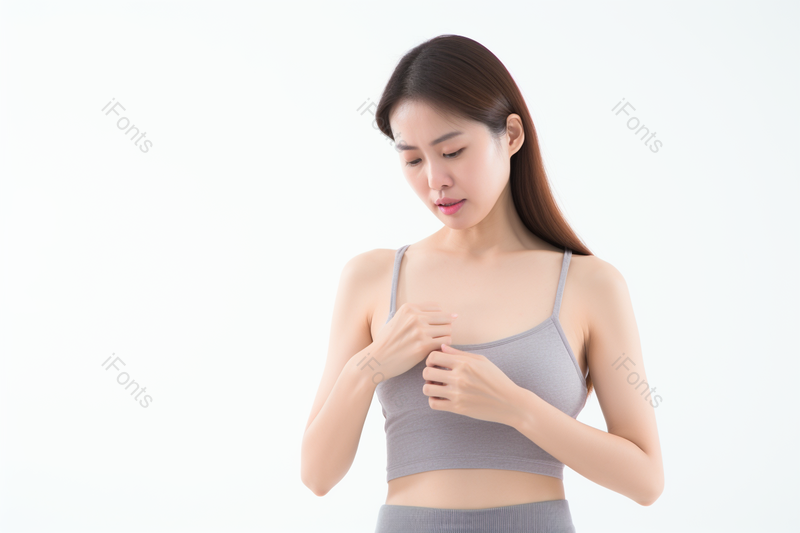 身体不舒服难受的青年女性被健康困扰苦恼,高清,摄影图,摄影图片,图片大全,摄影图免费下载